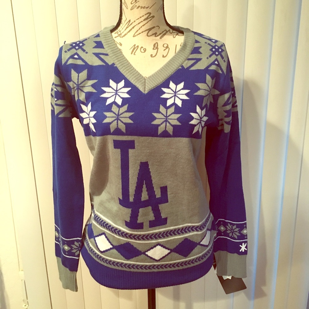 NWT LA Dodgers Sweater L